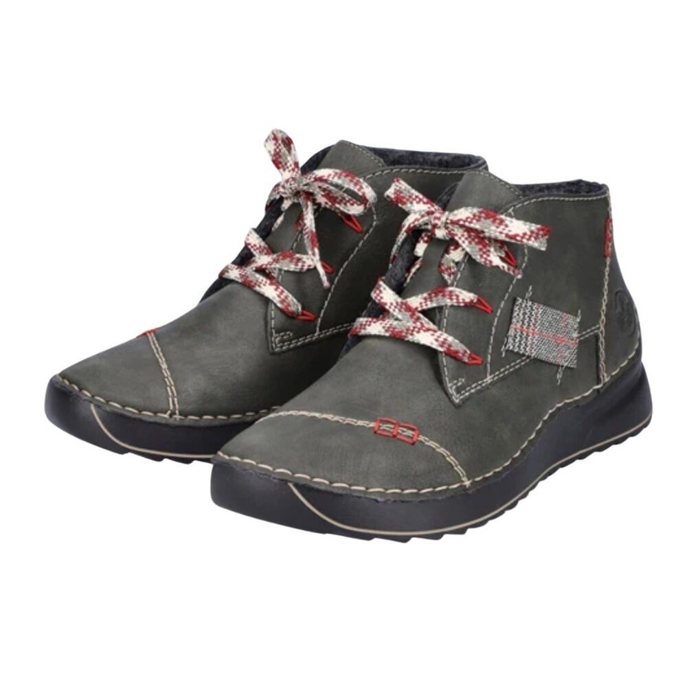 Rieker Women’s Green Laced Ankle Boot Sneaker Size EU 41 US 10 Anti Stress NWOB